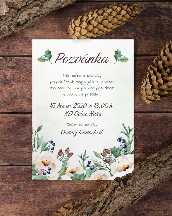 Pozvánka na narodeniny Lesné plody