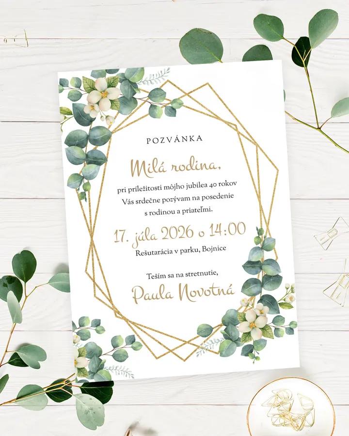 Pozvánka na narodeniny Greenery 03