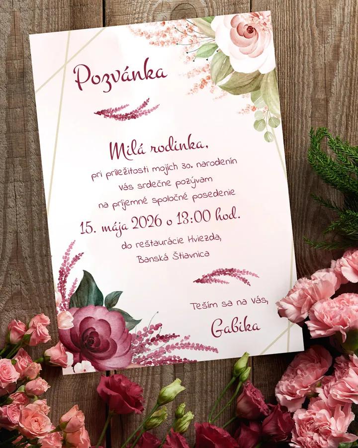 Pozvánka na narodeniny Botanic 02