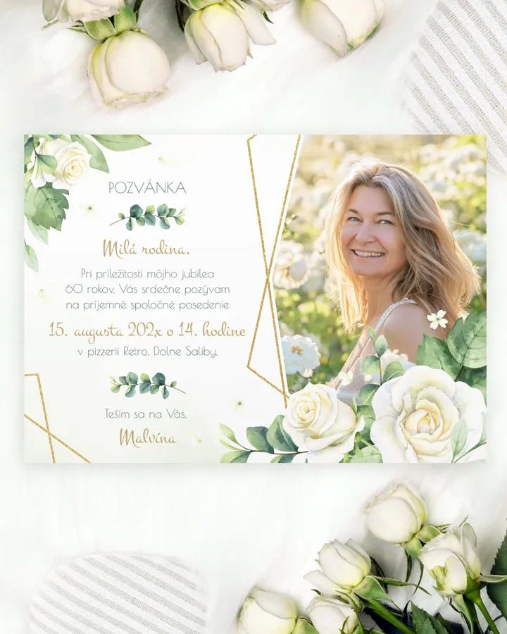 Pozvánka na narodeniny s fotkou Šípové ruže 05
