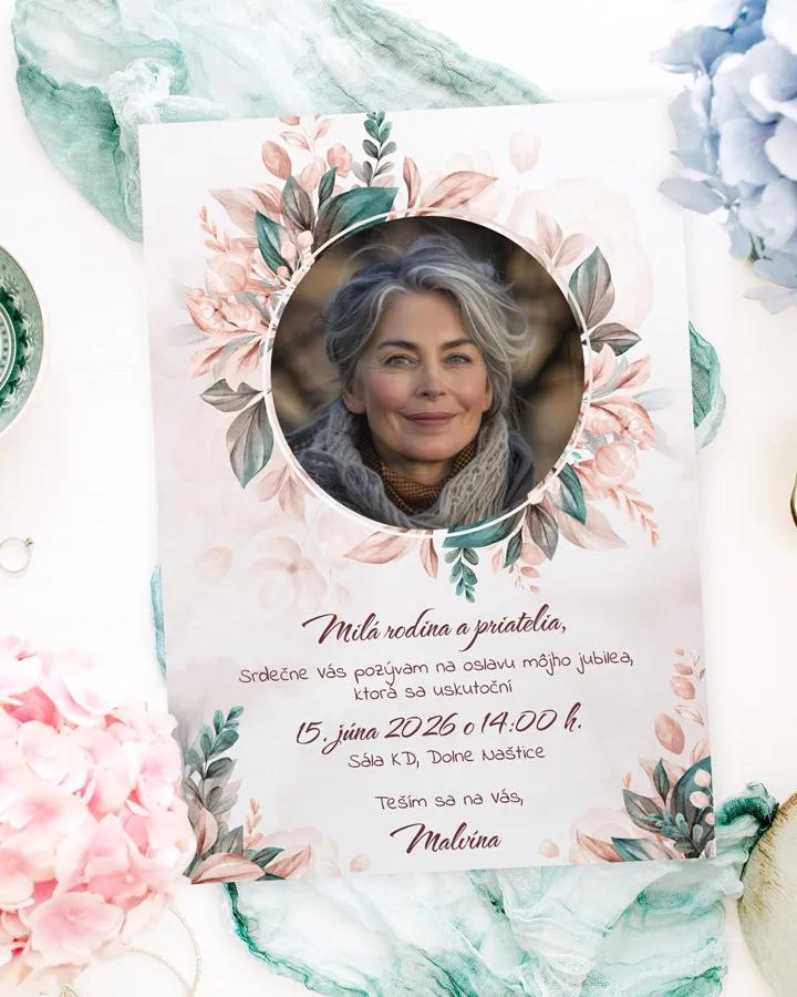 Pozvánka na narodeniny s fotkou Botanic 01