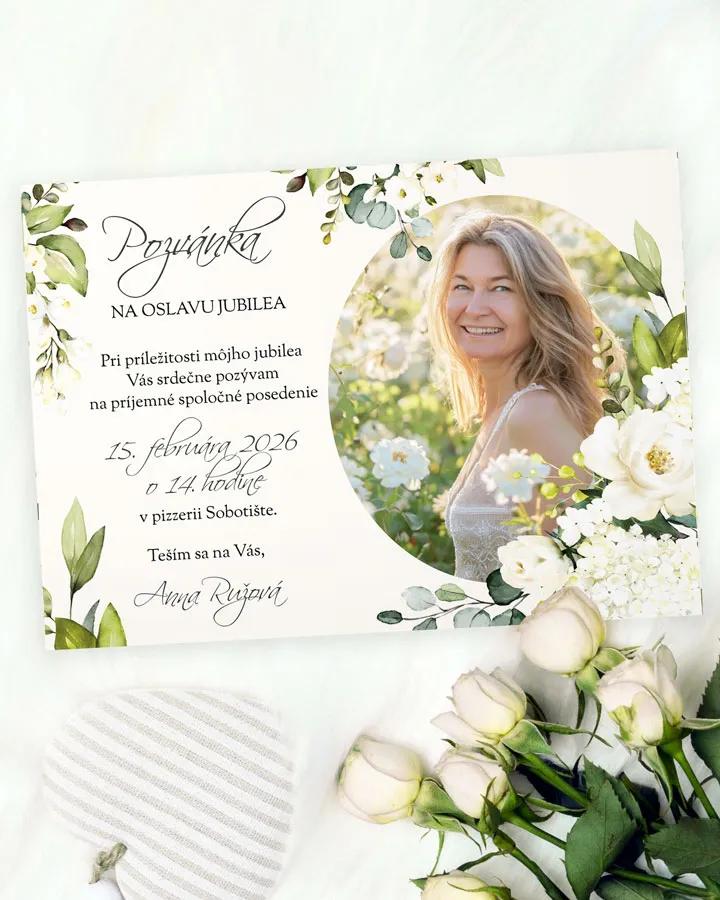 Pozvánka na narodeniny s fotkou Šípové ruže 06