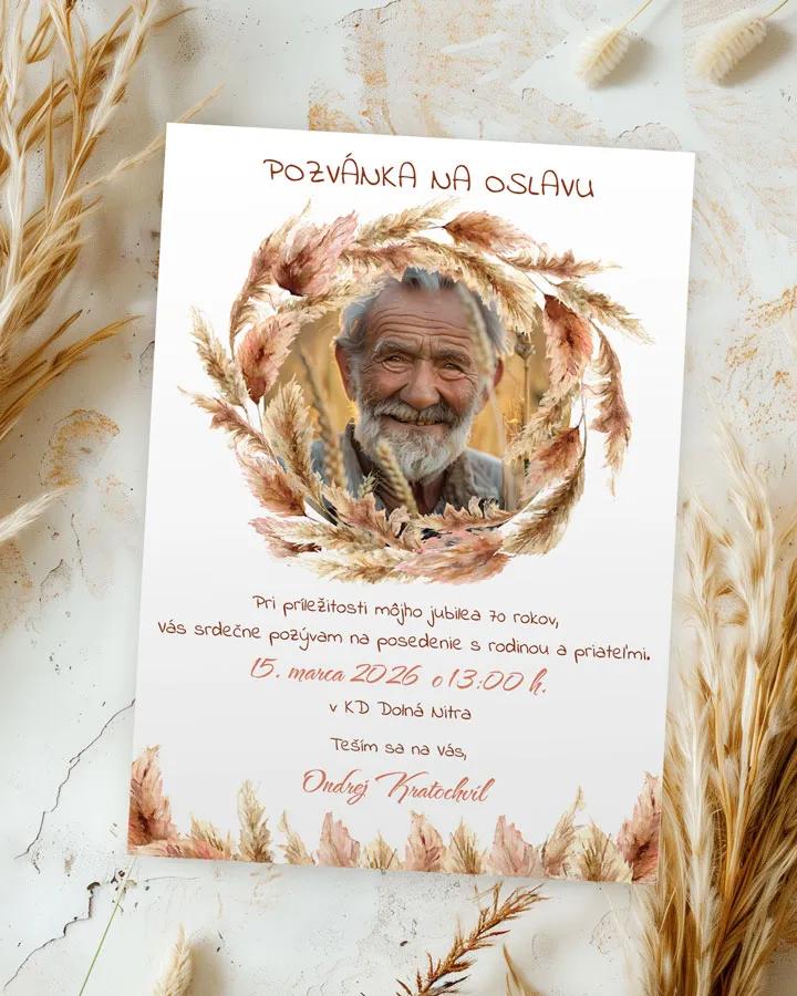 Pozvánka na narodeniny s fotkou Bohem 01