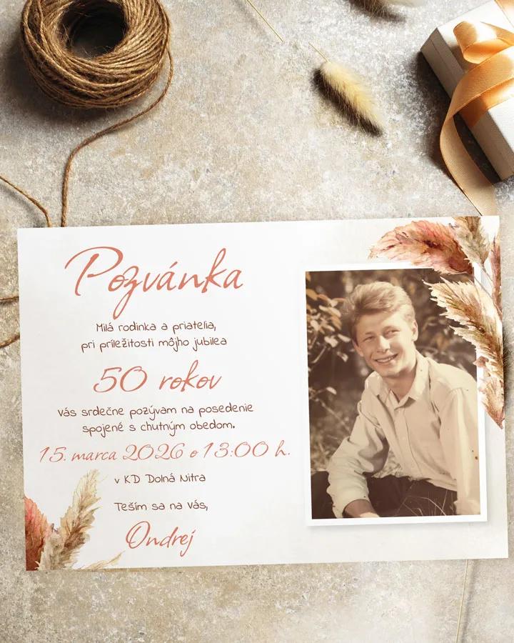 Pozvánka na narodeniny s fotkou Bohem 02