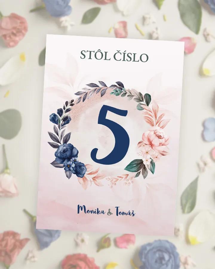 Svadobné číslovanie - Šípové ruže 04