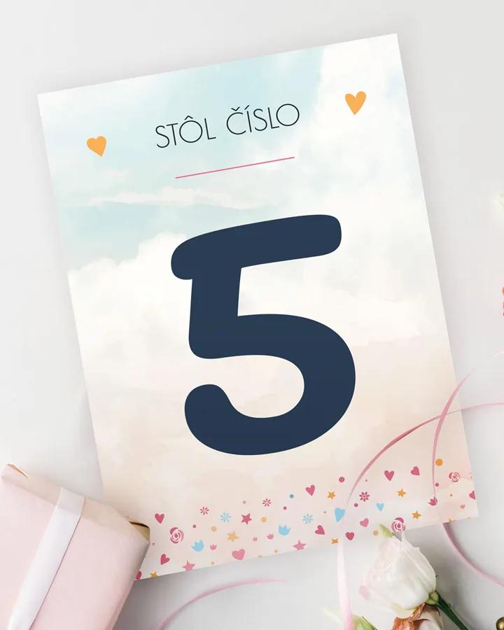 Svadobné číslovanie - Zaľúbený pár 02