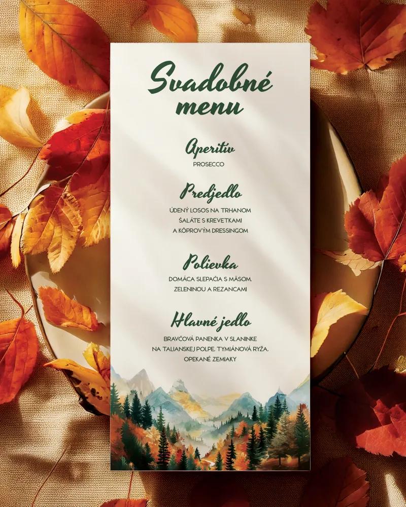 Svadobné menu - Jesenná romanca