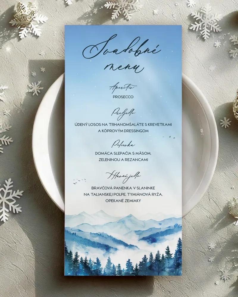 Svadobné menu - Zimné objatie