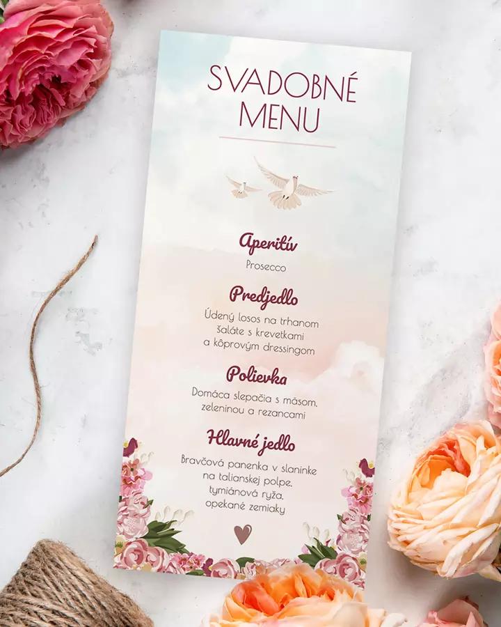 Svadobné menu - Retro láska