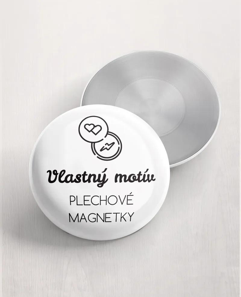 Plechové magnetky - Vlastný motív