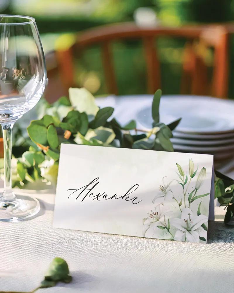 Svadobné menovky - Ľaliový sľub II