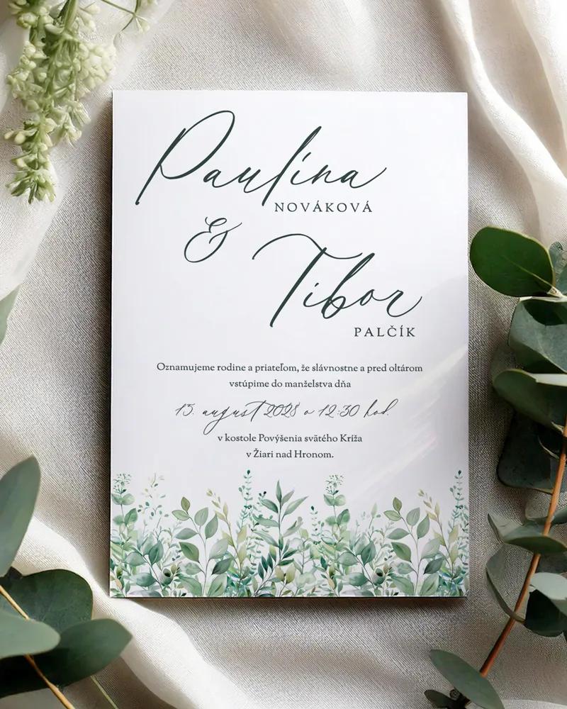 Svadobné oznámenia - Sľúb prírody II