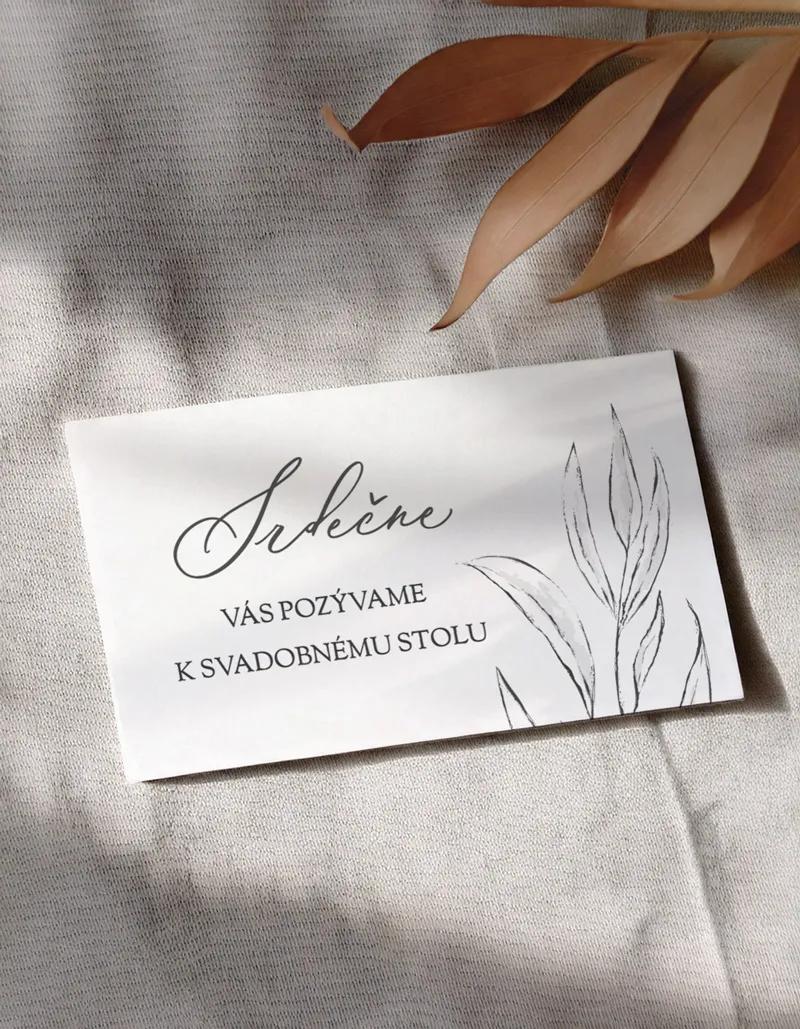 Svadobná pozvánka - Kvetinova romanca