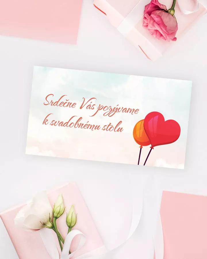 Svadobná pozvánka - Zaľúbený pár 01