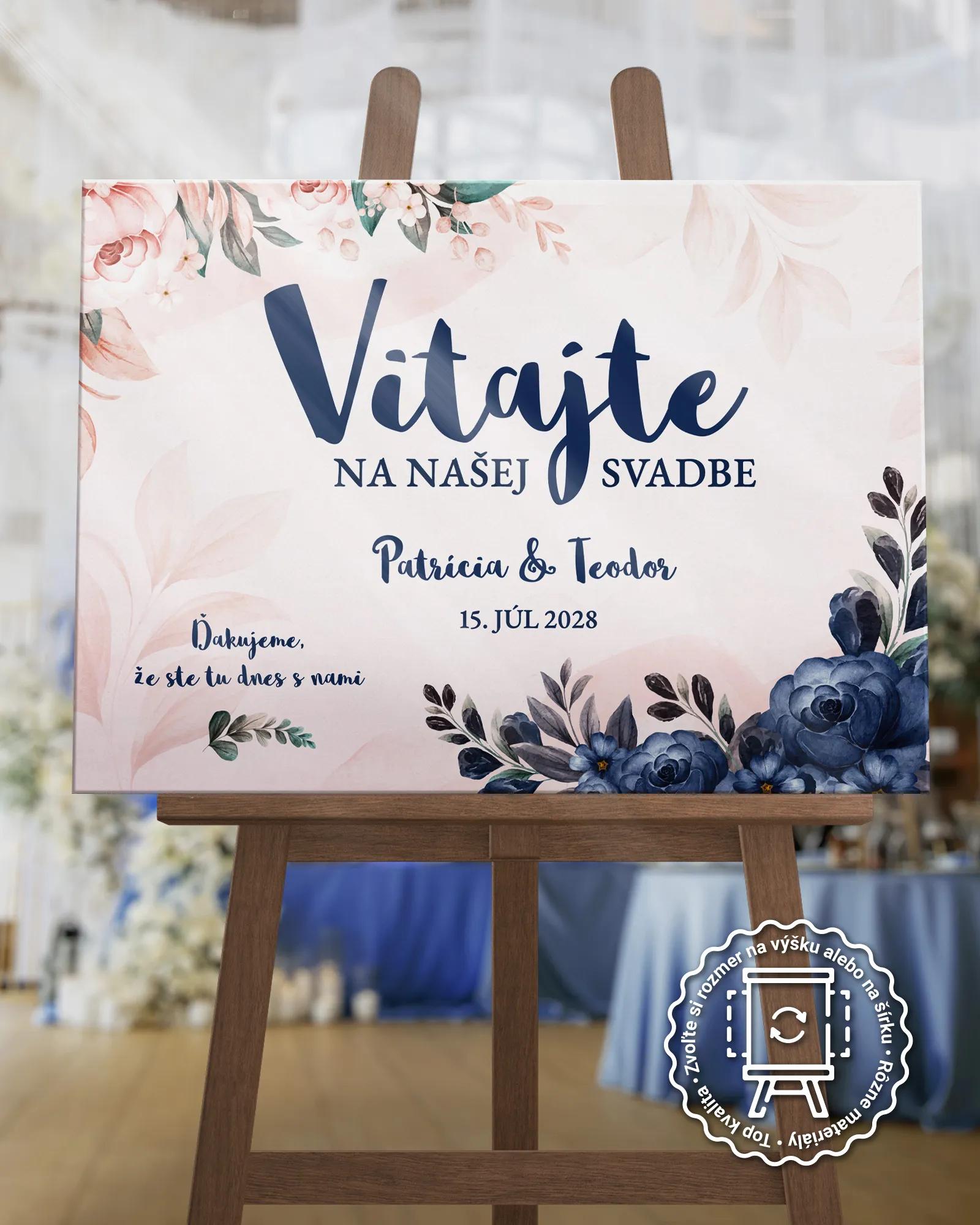 Uvítacia tabuľa vzor Šípové ruže 04