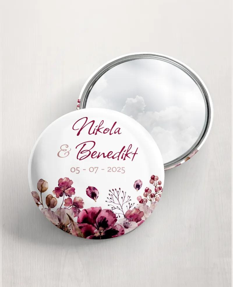 Svadobné zrkadielka - motív Kytica kvetov