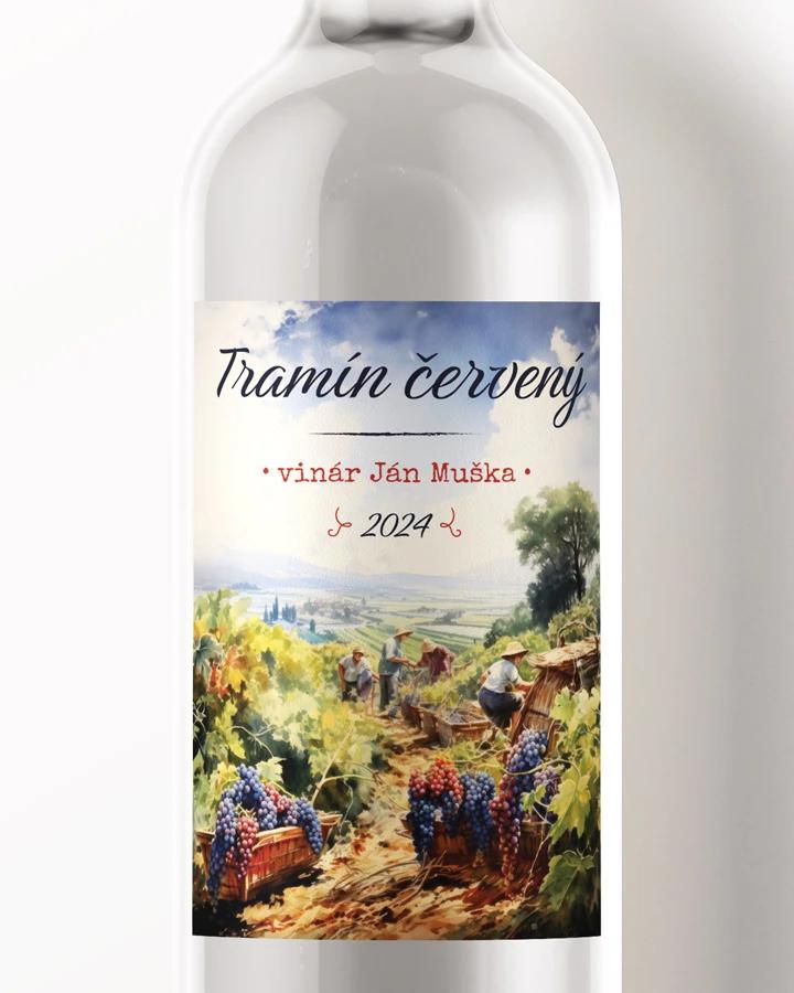 Etikety na víno - motív 20
